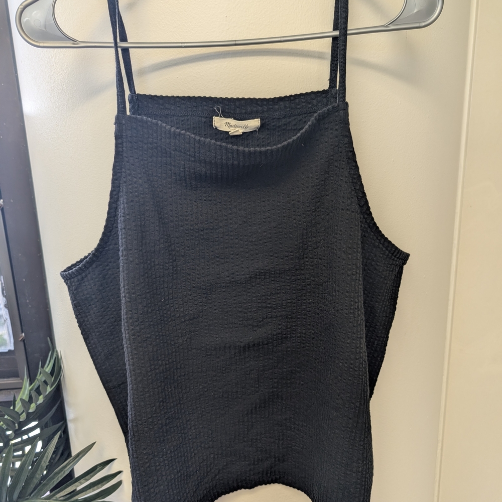 Madewell Black Textured Camisole